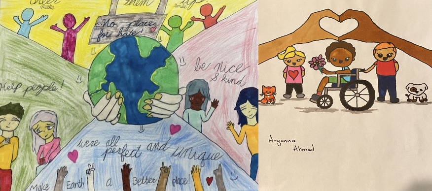 Left to Right: "Make Them Smile" and "TLC (Trust, Loyalty, Compassion) Rocks