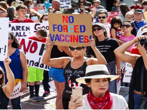 How Antisemites, Extremists and Conspiracy Theorists are Exploiting the Anti-Vax Movement  